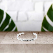 Load image into Gallery viewer, Stay Pawsitive Cuff Bracelet