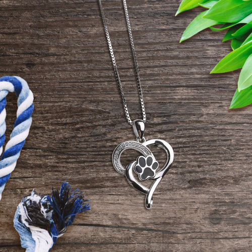 Infinite Heart Paw Necklace